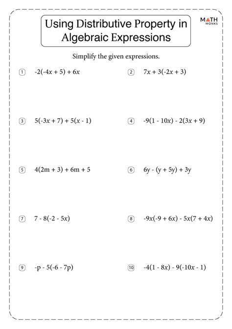 The <b>distributive</b> <b>property</b> is necessary to <b>solve</b> some algebraic <b>equations</b> or to simplify some algebraic expressions. . Solving equations with distributive property worksheet pdf